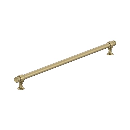 Amerock BP54067BBZ | Golden Champagne Appliance Pull | 24 inch (610mm) Center-to-Center Cabinet Handle | Winsome | Furniture Hardware