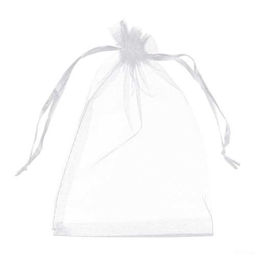 Hasaller 100 bolsas de organza para regalos de boda, bolsas de regalo de tela, bolsas de fiesta con cordón para joyas y dulces (5 x 7 cm)