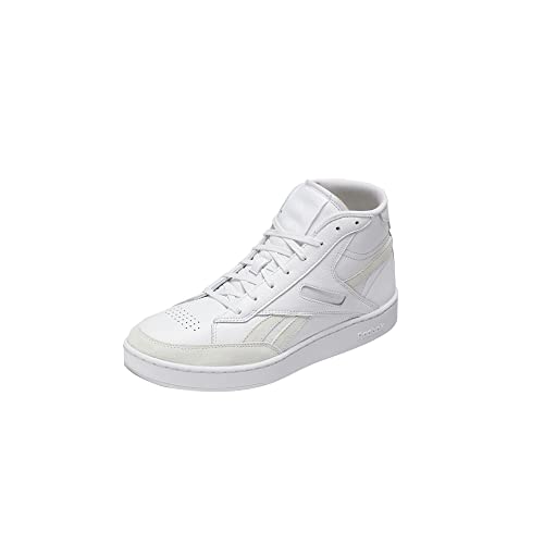 Reebok Unisex Adult Club C Form High Top Sneaker, White/White/Pure Grey, 9.5 Women/8 Men