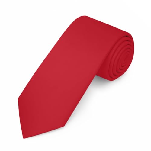 Image of Jacob Alexander Men's Slim Width 2.75 inch Solid Color Tie