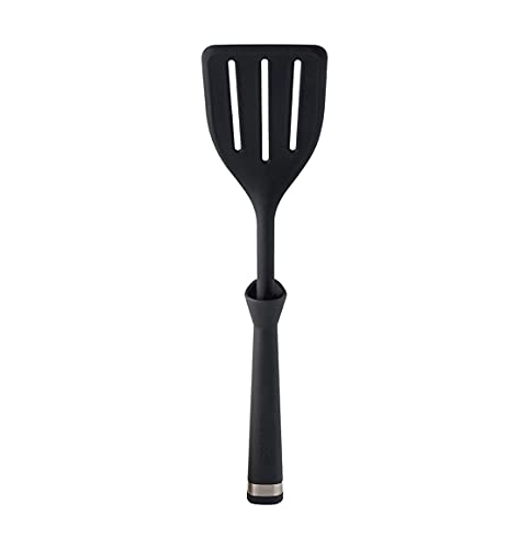 Mastrad Silicone Self Standing Spatula - Kitchen Spatula With Built In Spoon Rest - Never Hits Counter Top - Heat Resistant To 482F - 12" #TOP21