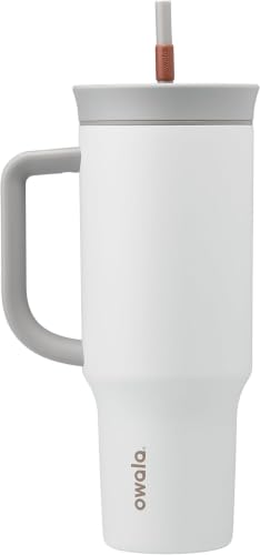Image of Owala Stainless Steel Triple Layer Insulated Travel Tumbler with Spill Resistant Lid,Straw,and Carry Handle,BPA Free,40 oz,Gray (Iced Tea),(Pack of 6)