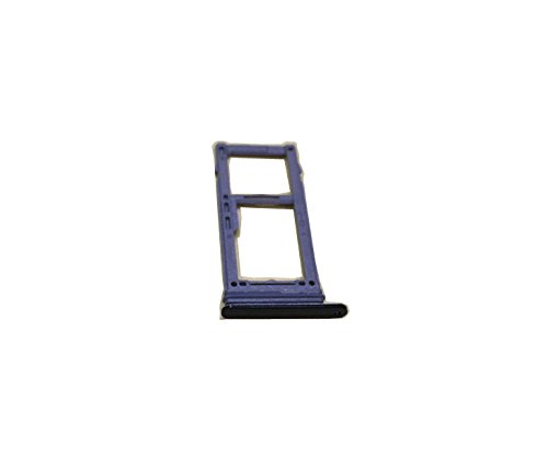 Nano SIM SD TF Card reader Tray Holder Slot Holder Adapter Replacement for samsung Galaxy S9 Plus G965 (Black)