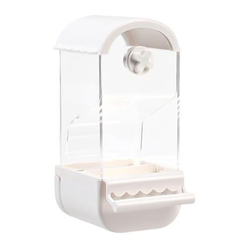 混乱しない鳥の餌箱、自動鳥の餌箱 | 鳥かご用インコフィーダー散らからないオウム皿 インコケージアクセサリー | 透明防滴鳥フードボックスステーション セキセイインコ カナリア オカメインコ フィンチ インコ用