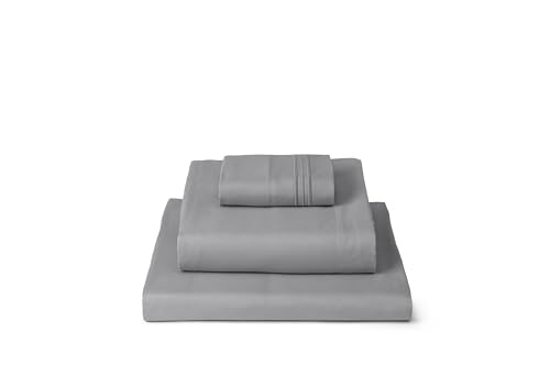 Mellanni Iconic 3-Piece, Ultra Soft Sheet Set (Twin, Light Gray) by Mellanni - Used condition - US$29.27