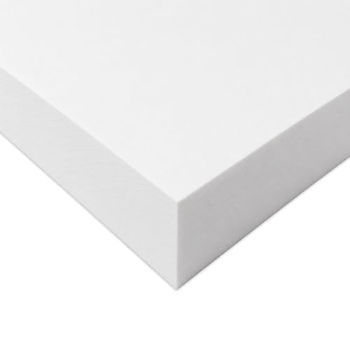 Plastic-Craft | PVC Sheet, White, 2mm x 12" W x 18" L (Pack of 8)