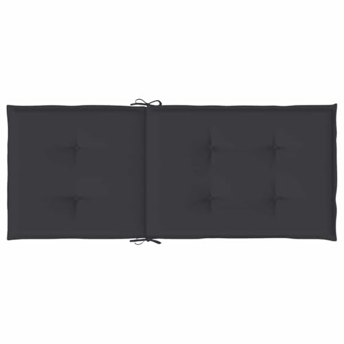 Coussin de chaise de jardin dossier haut imperméable avec cordon