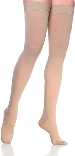 SIGVARIS Women’s DYNAVEN Closed Toe Thigh-Highs w/Grip-Top 20-30mmHg
