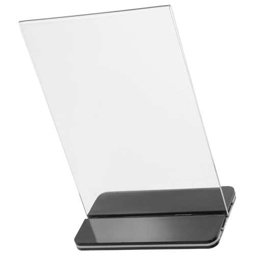 NAMOARLY 3pcs Logo Display Stand Menu Show Rack Holder for Table Tags Display Holder Picture Holders for Tables Tags Holder Display Rack for Tags Acrylic