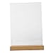 LALAFINA Clear Display Stand Photo Display Stand Desktop Stand Picture Frame Holder Stand Menu Display Rack Paper Holder Display Shelf Sign Holder Table With Base Acrylic A4