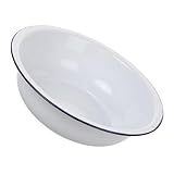 Conception spacieuse : avec sa capacité, ce bassin convient à une large gamme d'utilisations, notamment comme bassin de lavage de légumes, bol de mélange de pâte et bassin à soupe traditionnel, service, emboîtage en métal