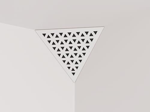 Piège à basses d'angle Triangle contre le bourdonnement sonore lot de 2 blanc 42cm