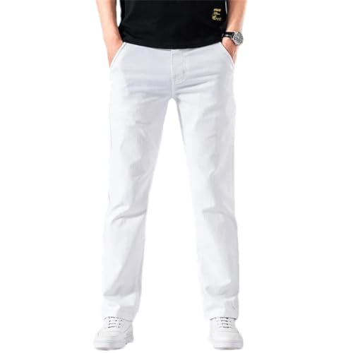 Men Stretch Skinny Jeans Casual Slim Fit Denim Trousers Pants Clothes Business Chinos