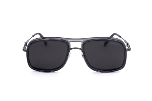 Sunglasses Moncler ML 0223 Kontour 01D Tranparent Gray, Shiny Gunmetal/Smoke P, 56/20/1452