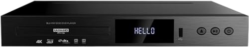 Reproductor de DVD/CD/MP3, Reproductor de BLU-Ray Ultra HD for el hogar, Compatible con Interfaz USB 2.0/3.0, Puertos HDMI duales