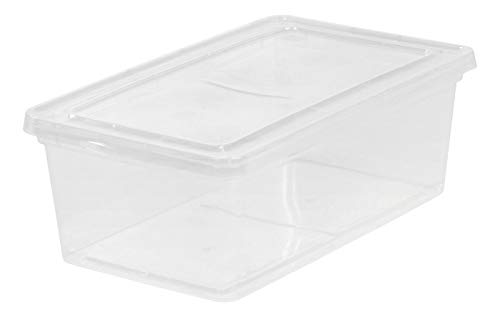 IRIS 6 Quart Clear Storage Box, 12 Pack