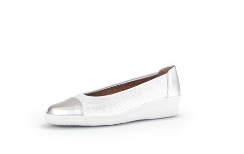 Gabor Petunia Ballerina Pumps (Ice Silver 61, UK Footwear Size System, Adult, Women, Numeric, Medium, 7.5)