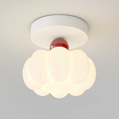 Chandelier plafonnier citrouille LED blanc variable pour couloir