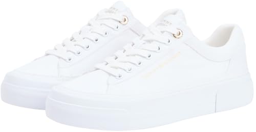 Miniatura 4 de Tommy Hilfiger TH Foxing Platform Canvas Fw0fw09480, Parte Superior Baja Mujer