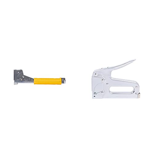 Arrow HT50 Heavy Duty Hammer Tacker, Chromed-Steel Manual Stapler & T50 Heavy Duty Staple Gun, Manual Stapler Uses 1/4â, 5/16â, 3/8