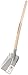 Produktbild Schaufel für Keller und Randbereiche - aus robustem Stahlblech - Holzstiel 70cm - universell einsetzbar von SHW-FIRE