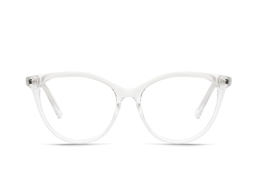 Quay - Women's Blue Light Glasses, Oversized Cat Eye Frame, Eyewear for Screen Time Protection (All Nighter)