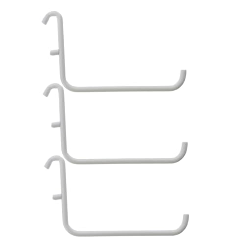 OSALADI Pegboard Storage Rack 3pcs White Pegboard Hooks Desk Wall Hooks for Garage Heavy Duty Organizer