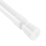 Youyijia Curtain Poles, Extendable Curtain Poles, 160-300cm Net Curtain Rod, Shower Curtain Pole, Extendable No Drill Adjustable Tension Rod Telescopic Voile Tension Pole Shower Rail Curtain Pole