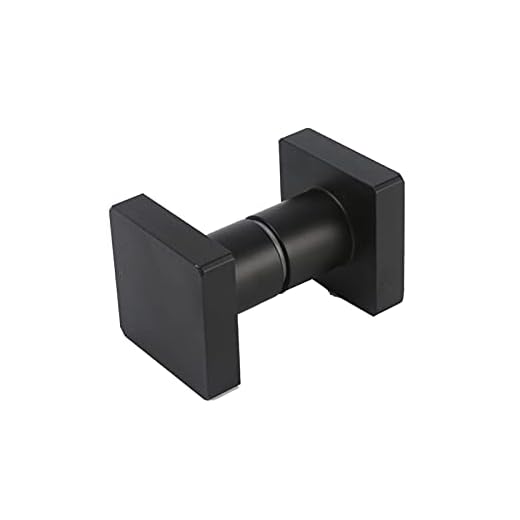 WYZDCP 2 Packung Duschtürknöpfe Aluminium-Türgriffe, hochwertige Duschgehäuse Glastürgriff Ersatz, Feste Doppelknöpfe (Farbe : Schwarz)