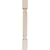Ekena Millwork COL03X03X35HARW Hamilton Rope Cabinet Column (Top Block: 6 1/8", Bottom Block: 7 1/8"), 3 3/4"W x 3 3/4"D x 35 1/2"H, Rubberwood