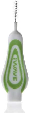 Oraldent iWAVE Green Interdental Brushes 0.80mm - Pack of 25 Brushes, 25 count (Pack of 1)