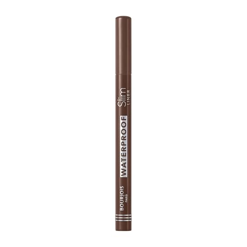 Bourjois Liner Feutre Slim Waterproof Eyeliner, Delineador de ojos resistente al agua, Spicy Brown IV, 1ml