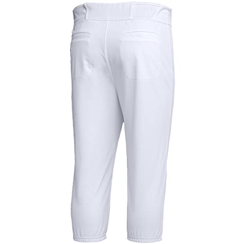 adidas Calça de beisebol masculina na altura do joelho Icon Pro, Branco, XXG