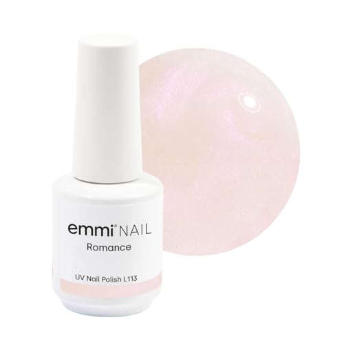 Emmi Nail Lack I LED UV Nagellack I 28 Tage Halt I Langer Glanz & hohe Deckkraft I Stoßfester Lack Nagellack I Kratzfest & vegan I 15ml - Romance (leicht Lila, L113)