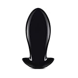 Aobrong Weicher Butt Plug, Flexibler Analplug Prostata Massage G-Punkt Stimulator Analtrainer für Anfänger Fortgeschrittene Spieler (Schwarz M)