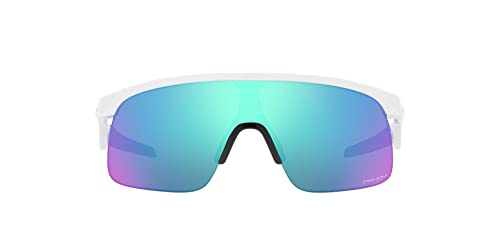 Oakley Youth Oj9010 Resistor Rectangular Sunglasses, Polished White/Prizm Sapphire, 23 Mm #TOP1