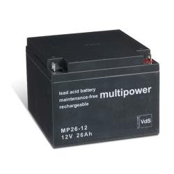 Multipower MP26-12C Baterías acumuladoras de plomo ácido 12V 26Ah