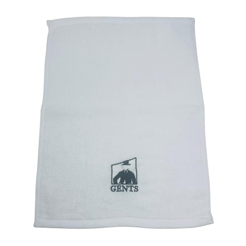 G.B.S Gents Barbershop Steam Towel 100% Cotton Pre-Shave Hot Towel for Men Soft & Super Absorbent Spa Washcloth 12 x 16 Reusable Quick-Dry (1 White)