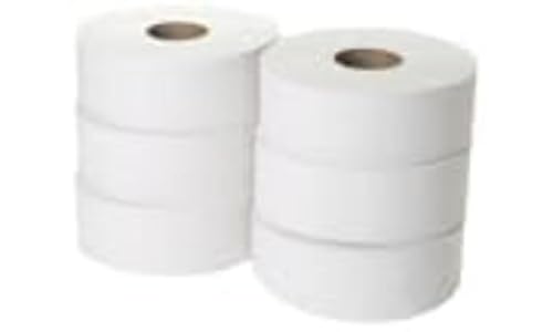 WHITEBOX JWH330 Jumbo Toilet Roll 2-Ply 300 m (Pack of 6)