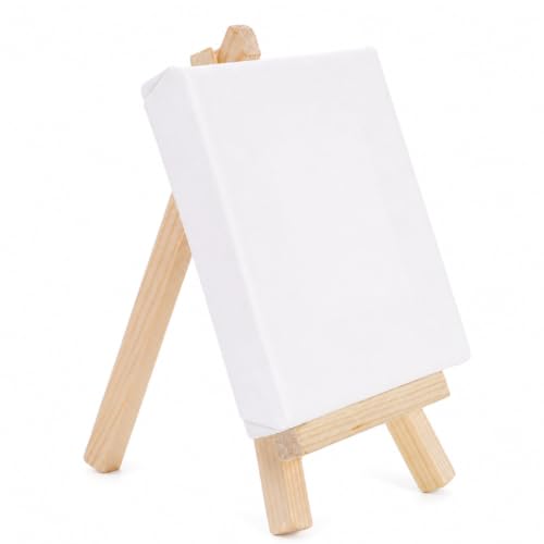 لوحة رسم قماش مع حامل مقاس 30 سم×25 سم للرسم والعرض الفني من فيتو