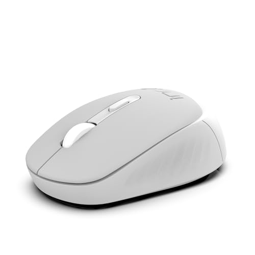 INCA IWM-243RG Candy Design Souris sans Fil, 2,4 GHz, Mode Veille Automatique, 800-1600 DPI (Gris)