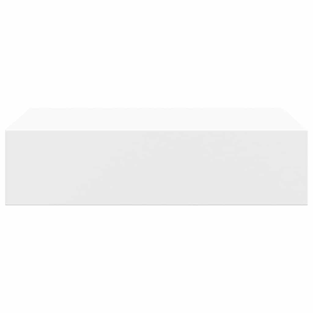 Solivagant Wandregale mit Schubladen 2 STK. Weiß 40x23,5x10 cm MDF, Möbel,Regalsysteme,Wandregale, 7.85 kg-330242