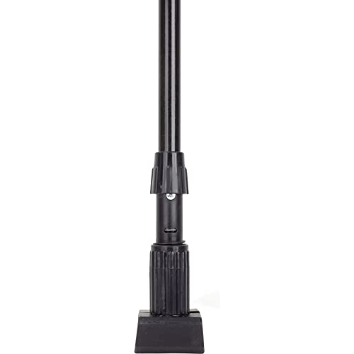Image of SPARTA 369475EC03 Fiberglass Mop Handle, Jaw Style Mop With Swivel Hang Up Cap For Cleaning, Commercial, Residential, 60 Inches, Black