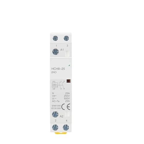 Contacteur 2P 25A HCH8-25 24V pour automatiser l'éclairage extérieur du jardin