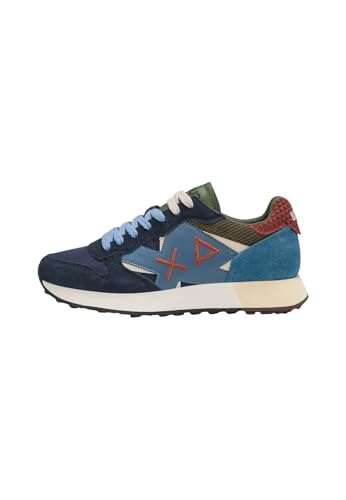 SUN68 Uomo Sneakers Basse Z45117 Poliestere Blu Scuro 42