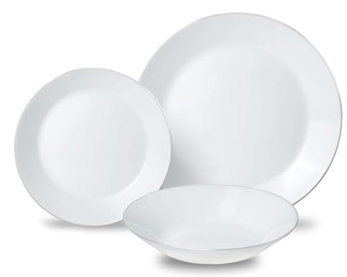 KINGHOFF KH-1877 Lot de 18 assiettes pour 6 personnes