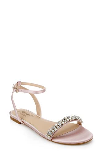 Jewel Badgley Mischka Women's Daria Flat Sandal2