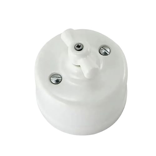 Prise et bouton rotatif porcelaine marron haut de gamme