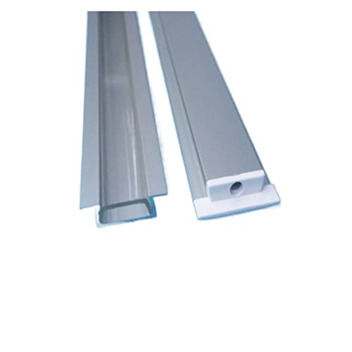 Profilés LED en aluminium pour illuminer vos meubles de cuisine avec couvercle transparent