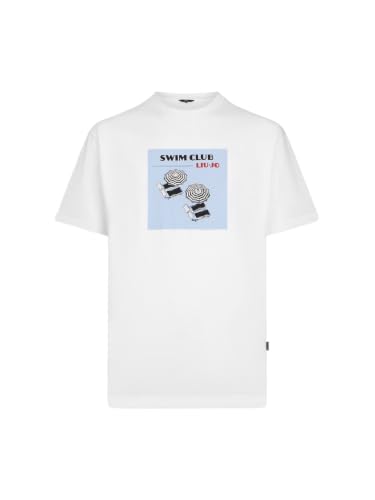 T-Shirt Liu Jo imprimé XL vêtement mode femme tendance P9509